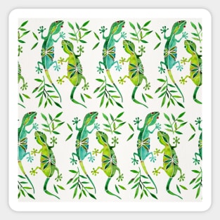 gecko green Sticker